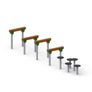 FUN SZ-015 TOR GRZYBKI Z PŁOTKAMI STEEL SKLEJKA