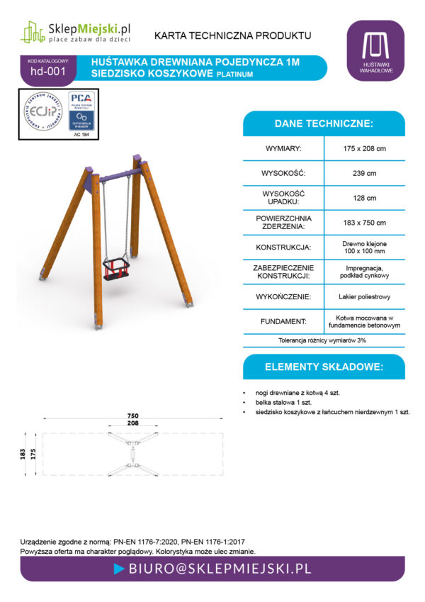 Karta techniczna produktu HD-001