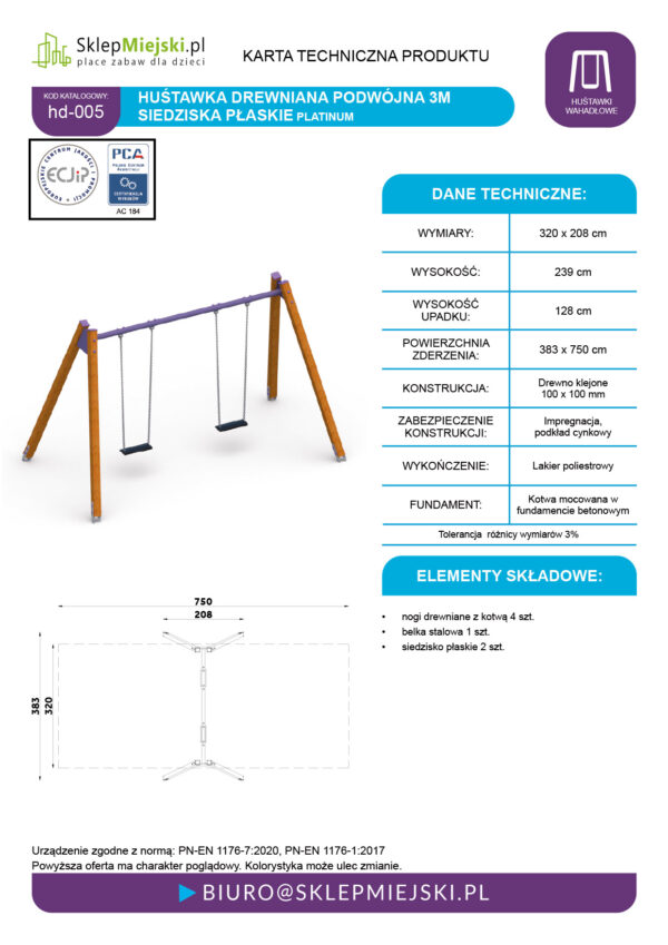 Karta techniczna produktu HD-005