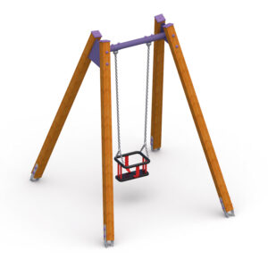 FUN HD-001 HUŚTAWKA WAHADŁOWA DREWNIANA POJEDYŃCZA – 1M