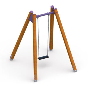 FUN HD-001 HUŚTAWKA WAHADŁOWA DREWNIANA POJEDYŃCZA – 1M