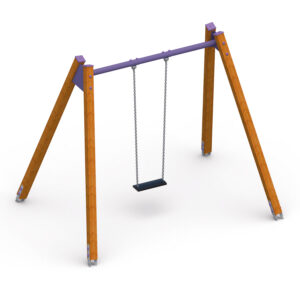 FUN HD-002 HUŚTAWKA WAHADŁOWA DREWNIANA POJEDYŃCZA – 2M