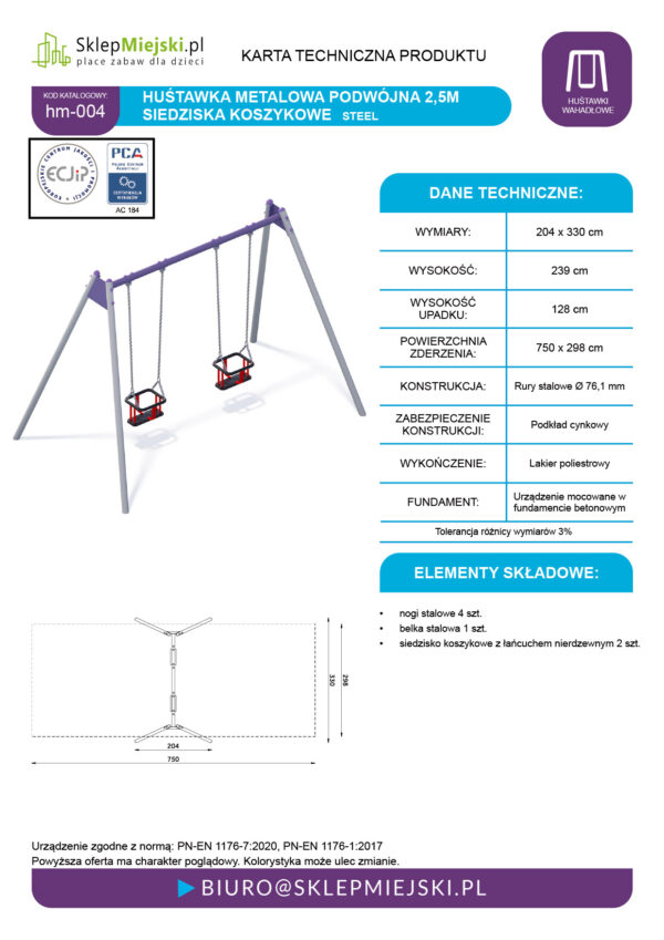 Karta techniczna produktu HM-004