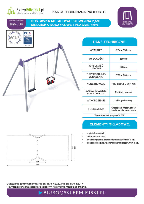 Karta techniczna produktu HM-004