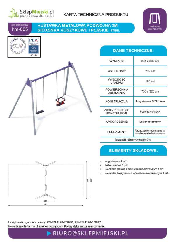 Karta techniczna produktu HM-005
