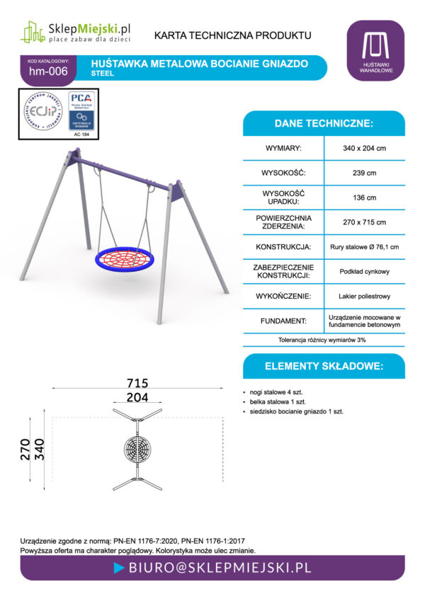 Karta techniczna produktu HM-006