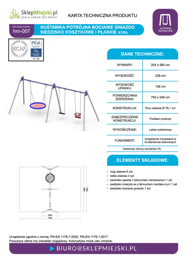 Karta techniczna produktu HM-007