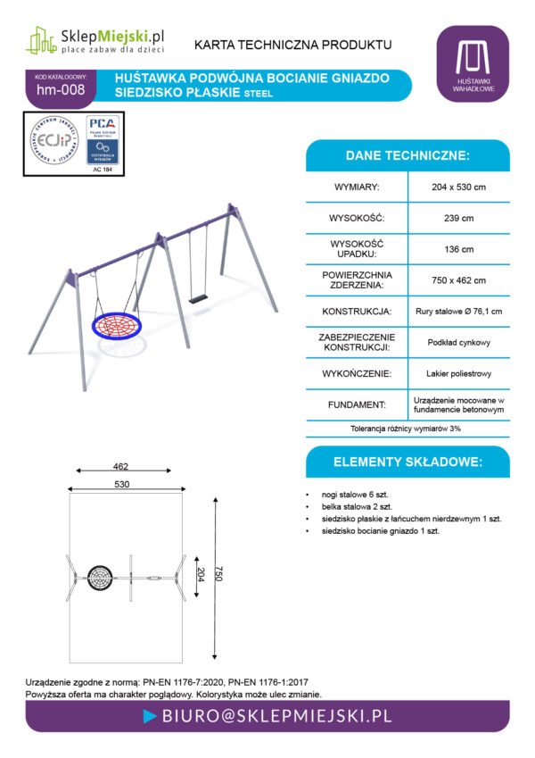 Karta techniczna produktu HM-008
