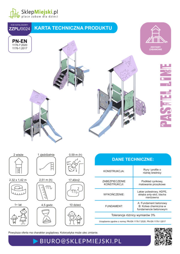 Karta techniczna produktu ZZPL-0024 strona 1