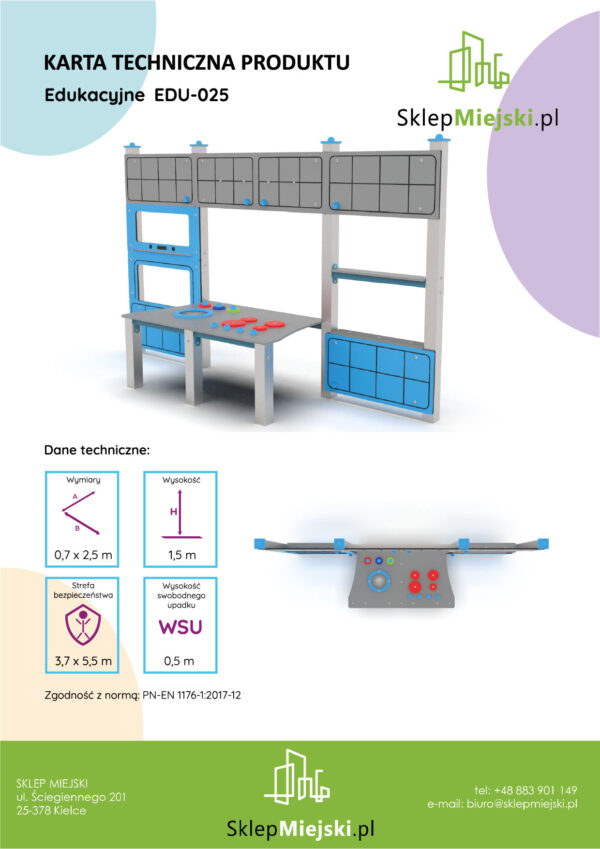 Karta techniczna produktu EDU-025, strona 1