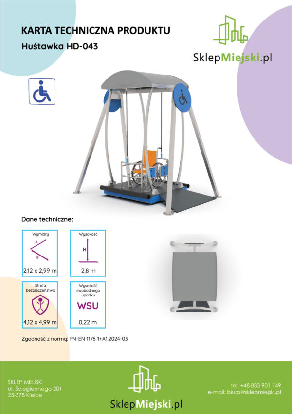 Karta techniczna produktu HD-043, strona 1