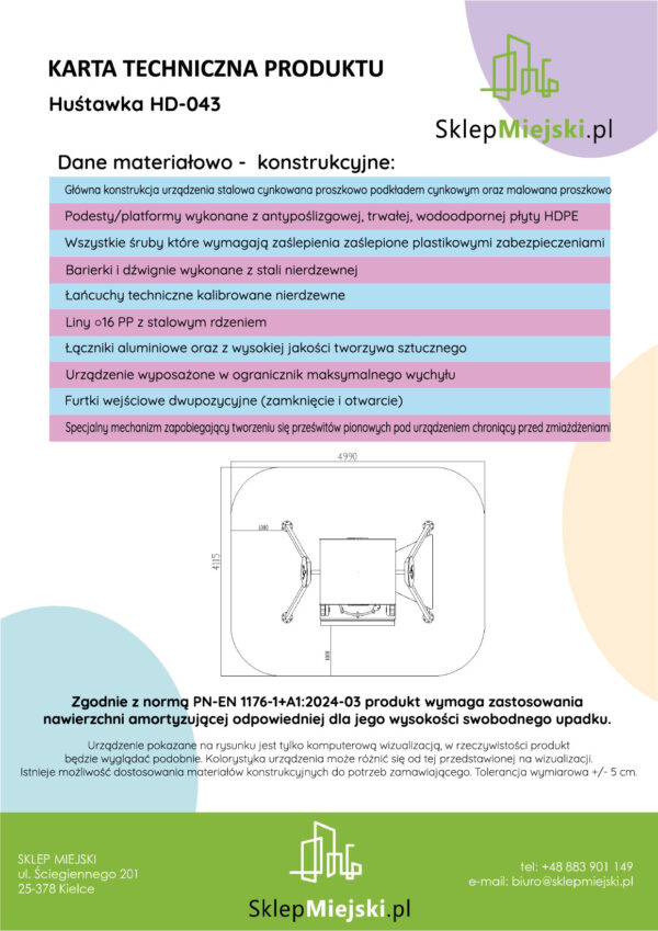 Karta techniczna produktu HD-043, strona 2