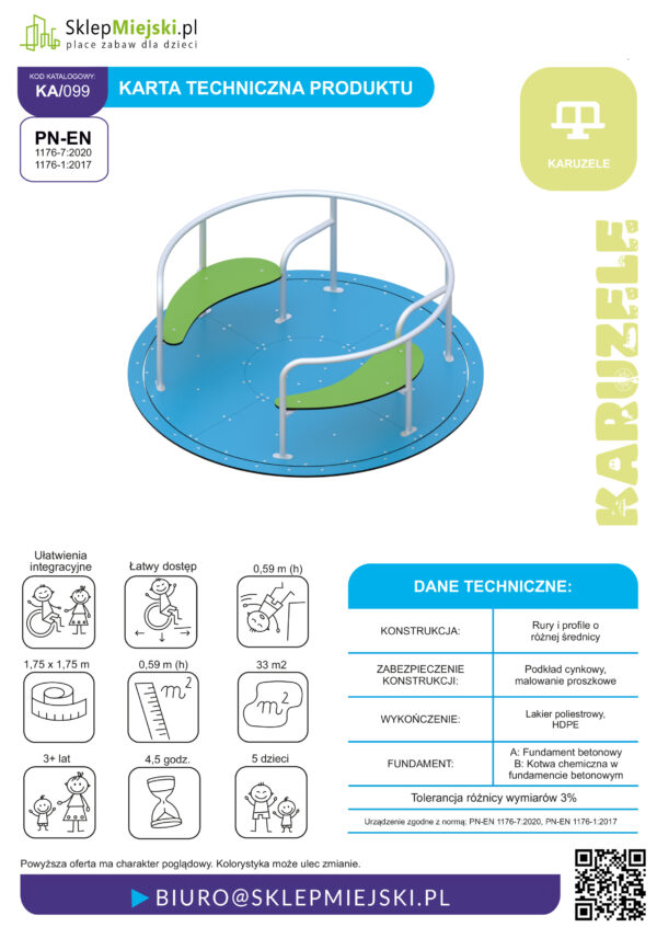 Karta techniczna karuzeli KA-099, strona 1