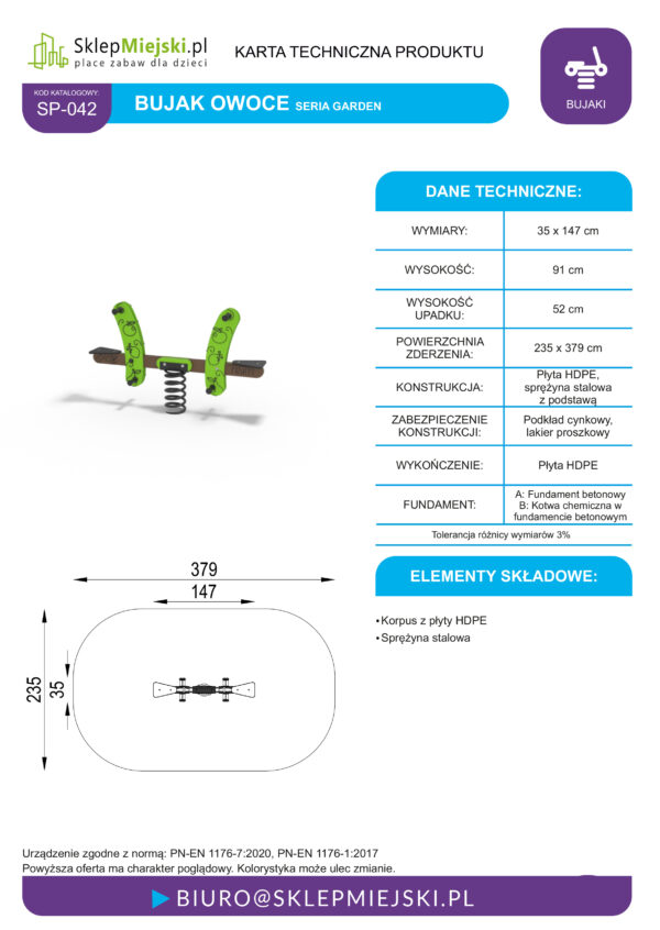 Karta techniczna produktu SP-042